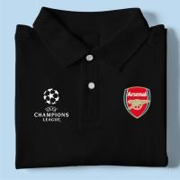ราคา อาร์เซนอล เสื้อ โปรโล ชาย กีฬากลางแจ้ง เสื้อโปโลสีดำเสื้อ โปโล ผู้ชาย แบรนด์ ดังธุรกิจคุณภาพสูงสวมใส่สบายแขนสั้น เสื้อโปโล (25565816681)