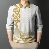 ราคา เสื้อโปโลแขนยาวสีดำสำหรับผู้ชายเสื้อเชิ้ตแขนยาวสีเข้มพิธีไว้อาลัยเสื้อเชิ้ตแขนยาวสีดำ (25764103850)