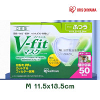 ราคา รุ่นใหม่แบบหนา IRIS OHYAMA Vfit mask 3D 50ชิ้น หน้ากากอนามัยไอริสโอยามะ หน้ากากญี่ปุ่น สีขาว ไซส์ M L (26267497161)