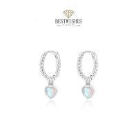 ราคา Jewelry ต่างหู มูนสโตน ต่างหู ต่างหูแพลตตินัม Moonstone ต่างหูแฟชั่น ของขวัญ รุ่นใหม่ E022H (25051748848)