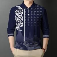 ราคา เสื้อโปโลแขนยาวสีดำสำหรับผู้ชายเสื้อเชิ้ตแขนยาวสีเข้มพิธีไว้อาลัยเสื้อเชิ้ตแขนยาวสีดำ (25764103842)