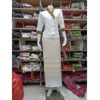 ราคา ชุดไทยล้านนา ชุดพื้นเมือง ชุดผ้าฝ้ายสีขาว (21930151626)