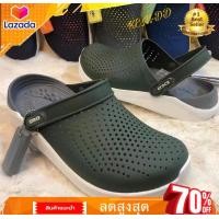 ราคา รองเท้าแตะ ยี่ห้อ Crocs LiteRide รองเท้าแตะรัดส้นผู้ชาย รองเท้าแตะ กันน้ำ กันลื่น (25111668302)