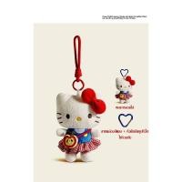 ราคา พวงกุญแจกระเป๋า Sanrio Hello Kitty ของแท้ พวงกุญแจกระเป๋าเป้ตุ๊กตา Hello Kitty (26113173784)