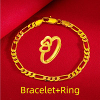 ราคา การประกันคุณภาพ ข้อมือทองคำแท้ 18k ทอง เค แท้ ทองปลอมไม่ลอก กำไลคู่รักแฟน สร้อยข้อมือผญ สร้อยข้อมือทอง ของขวัญวันเกิด เหรียญนำโชค ทองปลอมไม่ลอก ข้อมือหนัก2สลึงจิ๋วทองหุ้มห้อยตุ้งติ้งหัวใจมี3ลายให้เลือ
