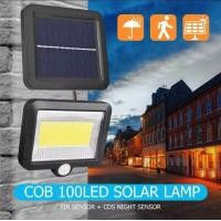 ราคา MM789 100LED Solar Wall Light Outdoor Lighting Motion Sensor COB LED Solar Light Waterproof Street Lamp Induction Wall Lamp for Garden Courtyard (2084738833)