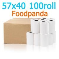 ราคา 57X38 mm 57x40 65 แกรม 1 ลัง 100 ม้วน foodpanda paper กระดาษธงฟ้า กระดาษเครื่อง EDC กระดาษความร้อน ขนาด กระดาษ กระดาษใบเสร็จ กระดาษม้วน ร้อนfoodpanda กระดาษปริ้นpaperang (13146071748)