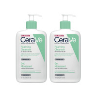 ราคา CeraVe Foaming Facial Cleanser Daily Face Wash for Oily Skin Hyaluronic Acid Ceramides Niacinamide Fragrance Free Paraben Free Non Drying Oil Control Face Wash 473ml (26370703944)