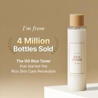 ราคา Im from Rice Toner Milky Toner for Glowing Skin Korean Rice Glow Essence with Niacinamide Hydrating for Dry Dull Combination Skin Vegan Fragrance Free Glass Skin 150 ml (25745038471)