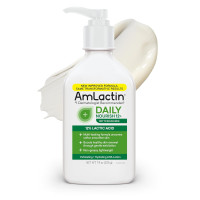 ราคา AmLactin Daily Nourish Therapeutic Body Lotion for Dry Skin No Scrub Exfoliator and Moisturizer AmLactin 12 Lactic Acid Lotion 225g Packaging May Vary (26394017168)