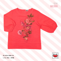 ราคา เสื้อแตงโม SUIKA เสื้อผ้าสลาฟ คอปาดกระดุมหลัง 3 เม็ด แขนสามส่วนปลายแขนจั๊ม PL CF3 198 162 200 285 (126498912042)