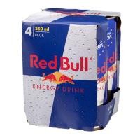 ราคา RED BULL Energy Drink Europe Imported เรดบูล เครื่องดื่มชูกำลัง 250ml x 4cans (406801555)