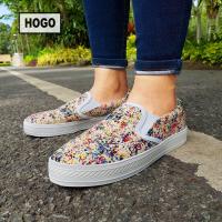 ราคา ส่งเร็วพิเศษ HOGO รองเท้าผ้าใบ รองเท้าผ้าใบผู้หญิง Slipon นิ่มสุดๆ กันลื่น ทนทาน คู่เดียวเอาอยู่ รองเท้าผู้หญิง รองเท้าแฟชั่น พร้อมส่ง (721418518)