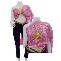 ราคา เสื้อสไบปักมุกผู้ใหญ่คู่กับยีนส์ เสื้อสไบผู้ใหญ่ สไบแฟชั่นสงกรานต์ (126529300737)