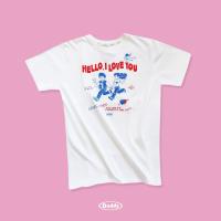 ราคา DADDY Hello I love you T Shirt เสื้อยืด สกรีนลาย คู่รัก Wendy และ Simon สีขาว (17578311347)