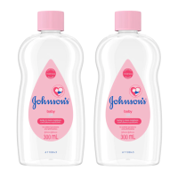 ราคา Johnsons Baby Oil 300ml x2bottles จอห์นสัน เบบี้ออยล์ 300มล x2ขวด (7212086469)