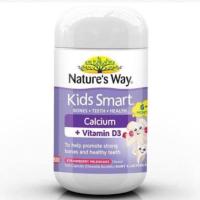 ราคา Natures Way เคลเซี่ยม Kids Smart Calcium Vitamin D 50 Chewable Capsules (19936834726)
