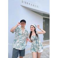 ราคา ชุดเซทคู่รัก ชุดคู่ใส่ไปทะเล คาเฟ่ ชุดคู่รักฮาวาย (23862562195)