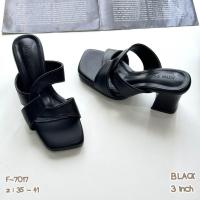 ราคา Niwa shoes Maxi ส้นสูง 3 inch รองเท้าส้นสูง รองเท้าแฟชั่น รหัสสินค้า F 7017 (21614123262)