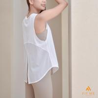 ราคา Cover Tank เสื้อกล้ามออกกำลังกายผู้หญิง เสื้อกล้ามกีฬา เสื้อคลุมสปอร์ตบรา แขนกว้าง ดีไซน์หน้าสั้น หลังยาว FitMeSportswear (17055023378)