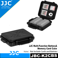 ราคา JJC แบตเตอรี่มัลติฟังก์ชั่น IP67กันน้ำและกล่องเก็บการ์ดหน่วยความจำสำหรับการจัดเก็บ3 SD 4 CFexpress Type B หรือการ์ด XQD และ2 Canon LP E6 Sony NP FZ100 Fuji NP W235 Nikon EN EL15 Panasonic DMW BLF19 Ol