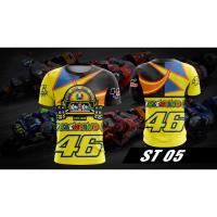 ราคา Valentino Rossi 46 Sun Moon Sublimation T shirt Men Women Short Sleeve Tees Casual 3d T Shirt Tops Tee (23812681596)