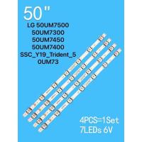 ราคา LED Strips 4 for LG 50 50UM7500 50UM7300 50UM7450 50UM7400 SSC Y19 Trident 50UM73 50UM7500 50UM7300 50UM7450 50UM7400 50UM7500 50UM7360 50UM7510 New LED (22848739093)