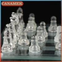 ราคา CANAMEK ชุดหมากรุกทำจากแก้วคริสตัล1ชุดกระดานหมากรุกอะคริลิคเกมหมากรุกป้องกันการแตกหัก (23651495555)