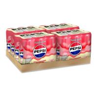 ราคา Pepsi No Sugar เป๊ปซี่ ทรีทส์ สตรอเบอร์รี่ แอนด์ ครีม 325 มล x 24 กระป๋อง (126288637435)