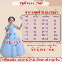 ราคา ร้านคนไทย ชุดเด็กผู้หญิง ชุดเจ้าหญิง ซินเดอเรลล่า Cinderella ชุดแฟนซี พร้อมส่ง (24545230802)