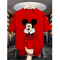 ราคา Miniso เสื้อยืดลายมิกกี้เมาส์สีแดงจากดิสนีย์ ทรงโอเวอร์ไซส์ ผ้าฝ้ายลำลอง สำหรับผู้ชาย ผู้หญิง คู่รัก เสื้อยืดสำหรับวันหยุด แขนสั้น ระบายอากาศได้ดี (126593947427)