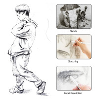 ราคา Blending Stumps and Tortillions Set 16 Pcs Paper Blending Stump Set Paper Art Blenders Sketch Drawing Tools (23606197465)
