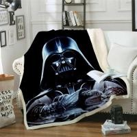 ราคา Star Wars 3D print Sherpa Blanket Sofa Couch quilt over thin t128 (19291385381)