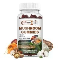 ราคา Alliwise Mushroom Gummies 60Cps ไม่มีน้ำตาล 10 IN 1 Boosts moodNatural Anti agingImmune functionClality Memory (22187714376)