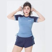 ราคา HOT ชุดว่ายน้ําสาวอวบไซส์ใหญ่ ชุดว่ายน้ําทูพีช กางเกงในกันโป๊ใส่สบาย ยืดหยุ่นได้ เนื้อผ้าระบายอากาศ (25397963295)