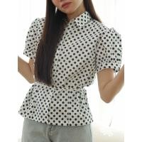ราคา Rŏnni เสื้อเชิ้ตยาวแขนตุ๊กตา มีเชือกผูกเอว ทรงพองน่ารัก ผ้าสบาย ใส่แล้วปัง ใส่แล้วสวยคุณหนูมากแม่ (24668025759)
