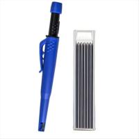 ราคา Solid Carpenter Pencil Set 2 8mm Deep Hole Mechanical Pencil Marker with Built in Sharpener for Carpenter Woodworking A (25748584841)