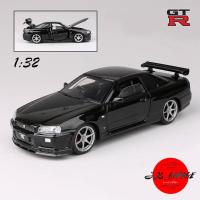 ราคา พร้อมส่ง โมเดลรถเหล็ก Nissan Skyline GTR R34 1 32 โมเดลรถยนต์ รถเหล็ก ของขวัญ แฟน ของเล่น (9881311139)