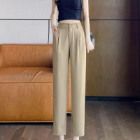 ราคา Luckiness กางเกงผ้าฮานาโกะ ขากระบอกเล็ก ซิปหน้า ไม่มีลาย ไซส์S 3XL มีกระเป๋าสองข้าง กางเกงใส่ทำงานผู้หญิง กางเกงขายาว ตะขอหน้า มีกระเป๋า2 ข้าง ผ้าฮานาโกะ (25699770064)