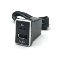 ราคา USB ชาร์จ PD Charge เบ้า ตรงรุ่น Toyota revo Fortuner QC3 แบบ Y socket และ FuseTab ตรงรุ่น Toyota Mitsubishi รุ่นใหม่ล่าสุด (12483427236)