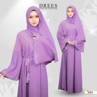 ราคา ชุดเดรสยาว พร้อมผ้าคลุมฮิญาบ เป็นชุดสำหรับสตรีมุสลิม เรียบง่าย ปกปิดมิดชิดสไตล์สาวอาหรับ ทรงคอวี IM88 (25554545876)