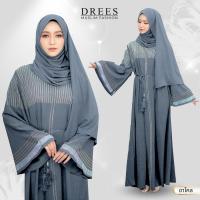 ราคา ชุดเดรสยาว พร้อมผ้าคลุมฮิญาบ เป็นชุดสำหรับสตรีมุสลิม เรียบง่าย ปกปิดมิดชิดสไตล์สาวอาหรับ ทรงคอวี IM88 (126548391913)