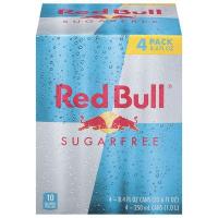 ราคา RED BULL SUGAR FREE Energy Drink Europe Imported เรดบูล เครื่องดื่มชูกำลัง ไม่มีน้ำตาล 250ml x 4cans (6147598502)