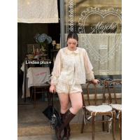 ราคา ชุดเซต 2 ชิ้นสาวอวบ ผ้าโรซี่ เสื้อแขนยาว มากับกางเกงทรงบอลลูนมีซับใน แต่งลูกไม้ทั้งตัวน่ารัก สาวพลัสไซส์ก็สวยได้ (126684843226)