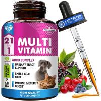ราคา Cat Dog Multivitamin Liquid with Glucosamine Cranberry Supplements (26399900885)