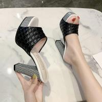 ราคา รองเท้าส้นสูงกันน้ำแบบปากปลา ใส่สบาย (25976030814)