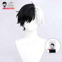 ราคา วิกคอสเพลต้านลม สีดำและขาว ทรงสั้นพลิกปลาย (26341299764)