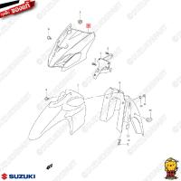 ราคา ชุดสี FRAME แท้ Suzuki New Smash 110 2011 สีแดง ดิสก์เบรคหน้า (23258618745)