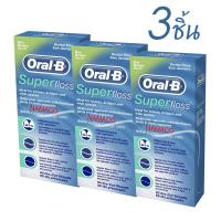 ราคา Oral B Super Floss waxed mint 3x50pcs Oral b super floss ซุปเปอร์ฟลอส รสมิ้นท์ ยาว 50 เส้น 3 ชิ้น (16412171387)