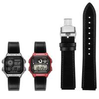 ราคา 18มิลลิเมตรสายนาฬิกาสำหรับ Casio G SHOCK AE 1200WH 1300 1000 A159 Wome ผู้ชายดัดแปลงย้อนยุคหนังวัวแท้นาฬิกาวงสร้อยข้อมืออุปกรณ์เสริม (15879934392)